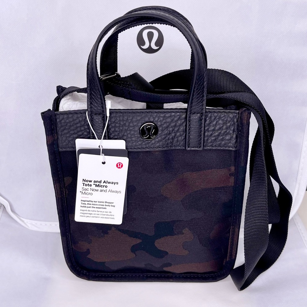 Lululemon Athletica Now and Always Camouflage Micro Crossbody Tote Bag NWT $128